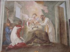 Overlijden van Gerlachus, fresco in de St. Gerlachuskerk