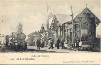 Ansichtkaart van S.S.-halte St. Gerlach uit 1903