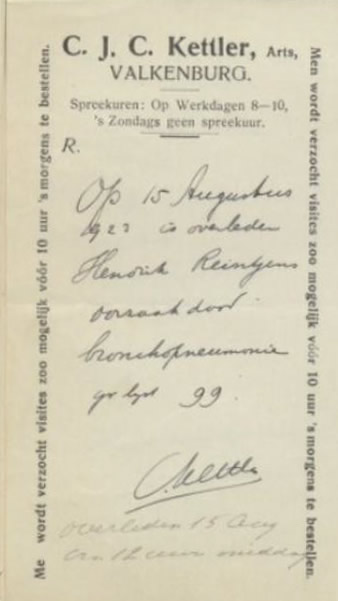 overlijdensverklaringen