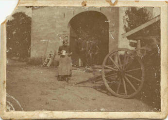 Schuur van timmerwerkplaats van de familie Brouns