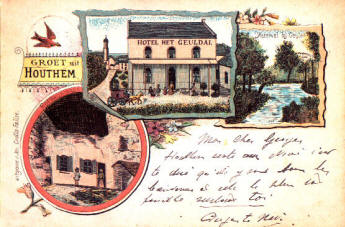 Ansichtkaart uit Houthem uit 1899.