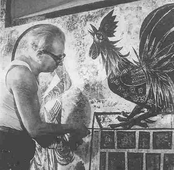 Charles Eijck aan het werk in het Noordfranse Jeantes-La-Ville in 1962